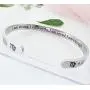 RENYILIN Creative Cuff Bracelet, Zodiac Bracelet, Inspirational Stainless Steel Bracelet for Men and Women
