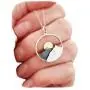 Bmadge Dainty Mountain Necklace Silver Circle Pendant Necklaces Chain Minimal Everyday Necklace Jewelry for Women and Girls