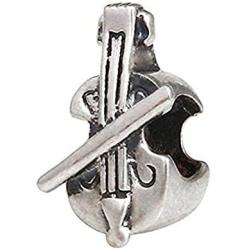 Violin Charms Authentic 925 Sterling Silver Charm Jewelry for Charms Bracelet