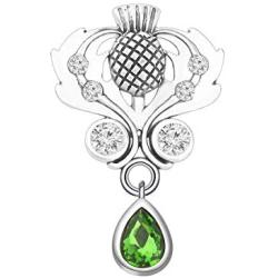 CENWA Outlander Inspired Jewelry Scottish Thistle Brooch Pin Sassenach Scottish Outlander Gift Scottish Brooch