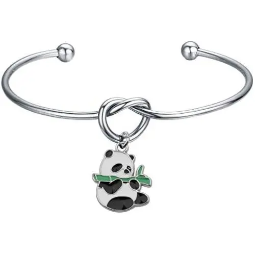 AKTAP Panda Necklace Panda Lover Gifts Infinity Y Necklace Cute Animal Panda Bear Jewelry for Mothers Day Birthday Gift BFF Jewelry