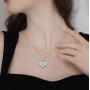 YAFEINI Heart Locket Necklace 925 Sterling Silver Guardian Angel Wings Love Message Locket Necklace That Holds Pictures for Women Jewelry Gifts for Wife