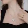 YAFEINI Heart Locket Necklace 925 Sterling Silver Guardian Angel Wings Love Message Locket Necklace That Holds Pictures for Women Jewelry Gifts for Wife