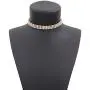 Zealmer 3 Row Rhinestone Choker Necklace for Wedding Bride Bridemaids Gift 18K Gold Plated Zealmer 3 Row Rhinestone Choker Necklace for Wedding Bride Bridemaids Gift 18K Gold Plated