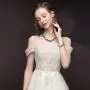 JOERICA Rhinestone Necklace and Earrings Set for Women Wave Flower Fashion Costume Jewelry