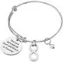 iJuqi Aunt Gift From Niece - Aunt Niece Bracelet, The Love Between An Aunt and Niece Is Forever, Aunt Birthday Gifts, Stainless Steel Aunt Jewelry Gift