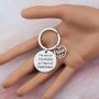 HOLLP Funny Birthday Gift I’m Not 35/50/60 I’m 18 with 17/32/42 Years of Experience Happy 35th 60th Gift Birthday Keychain