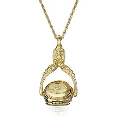1928 Jewelry Rotating Trio Locket Necklace, 30'' 1928 Jewelry Rotating Trio Locket Necklace, 30''