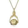 1928 Jewelry Rotating Trio Locket Necklace, 30''