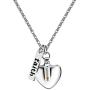 Dainty Christian Religious Mustard Seed Faith Pendant Necklace, Stainless Steel, Heart Shape Openable Bottle Case Y756-6