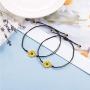 Inscape Data Handmade Sunflower Boho Bracelet Friendship Jewelry for Women Girl 2 Set