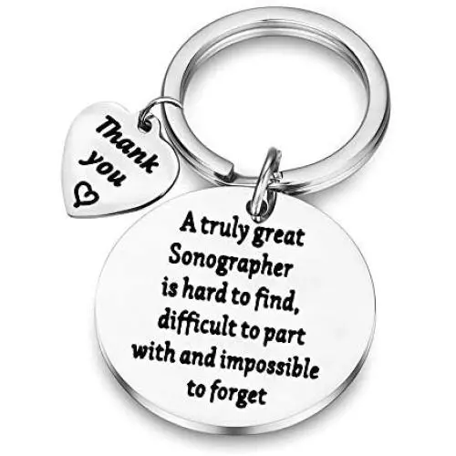 BAUNA Sonographer Gifts A Truly Great Sonographer is Hard to Find Sonographer Keychain Ultrasound Tech Gifts for Medical Sonographer Ultrasound Student