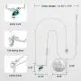 CDE Valentines Day Necklace Gifts for Women Hummingbird Necklaces S925 Sterling Silver Necklaces for Women Embellished with Crystals from Austria Valentines Jewelry Gifts for Women Animal Necklace for Girlfriend Mom