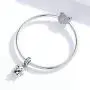 Eternalll Lovely Dog Charms and Lucky Cats Charms S925 Sterling Silver Bead Animal Pet Charm Murano Glass Beads Fit Pandora Bracelet Charms Bead (Elephant Charm)