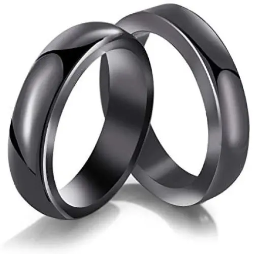 LIU JUN Genuine Hematite Rings for Women Men,Anxiety Balance Magnet Stone Hematite Rings That Absorb Negative Energy and Break,Friendship Cute for Teen Girls Gifts Jewelry(6mm-2Pcs) LIU JUN Genuine Hematite Rings for Women Men,Anxiety Balance Magnet Stone Hematite Rings That Absorb Negative Energy and Break,Friendship Cute for Teen Girls Gifts Jewelry(6mm-2Pcs)