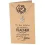 Quan Jewelry Live Love Teach Pendant Necklace, Best Gift for Teachers, Appreciation Gifts with Inspirational Quote on Greeting Card Quan Jewelry Live Love Teach Pendant Necklace, Best Gift for Teachers, Appreciation Gifts with Inspirational Quote on Greeting Card