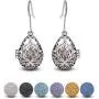INFUSEU Essential Oil Diffuser Dangling Earrings with 14pcs Lava Rock Stones for Women Aromatherapy Jewelry Unique Gifts INFUSEU Essential Oil Diffuser Dangling Earrings with 14pcs Lava Rock Stones for Women Aromatherapy Jewelry Unique Gifts