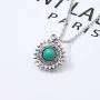 Kakaco Boho Turquoise Layered Necklaces Beaded Leaves Pendant Necklace Silver Chain Jewelry for Women and Girls Kakaco Boho Turquoise Layered Necklaces Beaded Leaves Pendant Necklace Silver Chain Jewelry for Women and Girls
