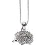 Lola Bella Gifts Crystal Hedgehog Fashion Necklace