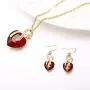 MIXIA Romantic Blue Sapphire Heart of The Ocean Jewelry for Women CZ Crystal Necklace Earrings Set Bridal Wedding Accessories MIXIA Romantic Blue Sapphire Heart of The Ocean Jewelry for Women CZ Crystal Necklace Earrings Set Bridal Wedding Accessories