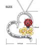 YinShan 925 Sterling Silver Heart Animal Pendant Necklace Jewelry for Women