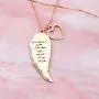 AKTAP Memorial Necklace Sympathy Angel Wing Jewelry Gift for Loss of Loved One AKTAP Memorial Necklace Sympathy Angel Wing Jewelry Gift for Loss of Loved One