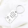 ENSIANTH Father Daughter Gift These Girls Stole My Heart They Call Me Daddy Keychain Set Heart Cut out Necklace for Daughter