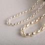 S.Leaf Pearl Necklace for Women Pearl Necklace Choker Dainty Gold Necklace