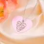 925 Sterling Silver Good Luck Irish Claddagh Celtic Knot Love Heart Pendant Necklace for Women Girls Ladies Birthday Gift, 18'' Rolo Chain