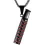 HZMAN Mens 18k Gold Plated Iced Out Cigarette Holder Stainless Steel CZ Pendant Hip Hop Necklace