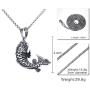 PAMTIER Unisex Vintage Lucky Sign Chinese Koi Carp Amulet Pendant Necklace