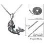 PAMTIER Unisex Vintage Lucky Sign Chinese Koi Carp Amulet Pendant Necklace