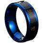 Aite Babe 8mm Mens Rings Stainless Steel Temperature Monitor Ring, Jewelry Colorful Digital Ring, Couple Rings Wedding Band for Men and Women Sizer 6-11