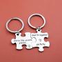 Eigso Puzzle Piece Keychain for Couples Were Like Puzzle Pieces That Fit Together Matching Keychain Distance Keychain