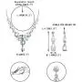 EVER FAITH Womens Wedding Jewelry Rhinestone Crystal Flower Teardrop Pendant Necklace Dangle Earrings Set EVER FAITH Womens Wedding Jewelry Rhinestone Crystal Flower Teardrop Pendant Necklace Dangle Earrings Set