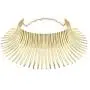 Mrotrida Womens Big African Necklace Indian Style Bending Alloy Big Thorn Statement Collar Choker