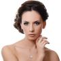 Evoque Diamond and Sterling Silver Heart-Shaped Puff Pendant (1/10 Cttw, J-K Color, I1-I2 Clarity) Hypoallergenic Durable Stunning Pendant for Women 18'' Sterling Silver Chain