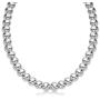 Verona Jewelers Sterling Silver 7MM 8MM Italian Bead Ball Chain Necklace- Handmade Bead Italian Necklace, Silver Bead Necklace