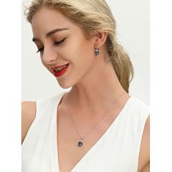 925 Sterling Silver Freshwater Cultured Pearl Pendant Necklace JO WISDOM Jewelry for Women,Girls