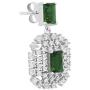 Izaara 92.5 Sterling Silver Platinum Plated Pendant Set Earrings For Women and Girls Ideal For Casual, Daily Wear, Birthday, Wedding, Anniversary, Valentines Gift