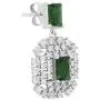 Izaara 92.5 Sterling Silver Platinum Plated Pendant Set Earrings For Women and Girls Ideal For Casual, Daily Wear, Birthday, Wedding, Anniversary, Valentines Gift