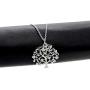 Uloveido Stainless Steel Family Tree of Life Charms Necklace Mustard Seed Pendant Necklaces Jewelry Gifts for Women Teen-Girls Mom Grandma Y637