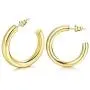HAIAISO 14K Gold Plated Chunky Open Hoop Earrings - Thick Gold 5MM Lightweight Loop Earrings for Women Girls Gifts HAIAISO 14K Gold Plated Chunky Open Hoop Earrings - Thick Gold 5MM Lightweight Loop Earrings for Women Girls Gifts