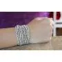 KELITCH Fashion Gray Crystal Beaded 5 Wrap Bracelet On Leather Strand Bracelets Jewelry KELITCH Fashion Gray Crystal Beaded 5 Wrap Bracelet On Leather Strand Bracelets Jewelry