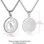 GelConnie Cross Necklace for Men Stainless Steel Necklace Bible Verse Pendant Jesus Christian Jewelry with 24'' Chain