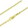 Michael Zweig 925 Sterling Silver Necklace for Women - Diamond Cut Sterling Silver Rope Chain Necklace | 2.0 mm Thickness with Spring Ring, Italy Tag