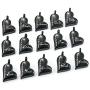 CHISMORL Black Stainless Steel Ashes Holder Memorial Urn Necklaces Pendant Heart Cremation Keepsake Jewelry-Forever in My Heart