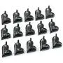 CHISMORL Black Stainless Steel Ashes Holder Memorial Urn Necklaces Pendant Heart Cremation Keepsake Jewelry-Forever in My Heart