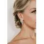 SWEETV Cubic Zirconia Teardrop Wedding Earrings for Brides Brides,Crystal Art Deco Bridal dangle Earrings for Women, Rose Gold/Silver SWEETV Cubic Zirconia Teardrop Wedding Earrings for Brides Brides,Crystal Art Deco Bridal dangle Earrings for Women, Rose Gold/Silver