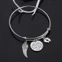 Gzrlyf Miscarriage Necklace Infinity Angel Wings Lariat Necklace Pregnancy Loss Memorial Gifts